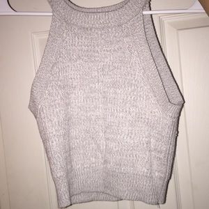 Grey halter top